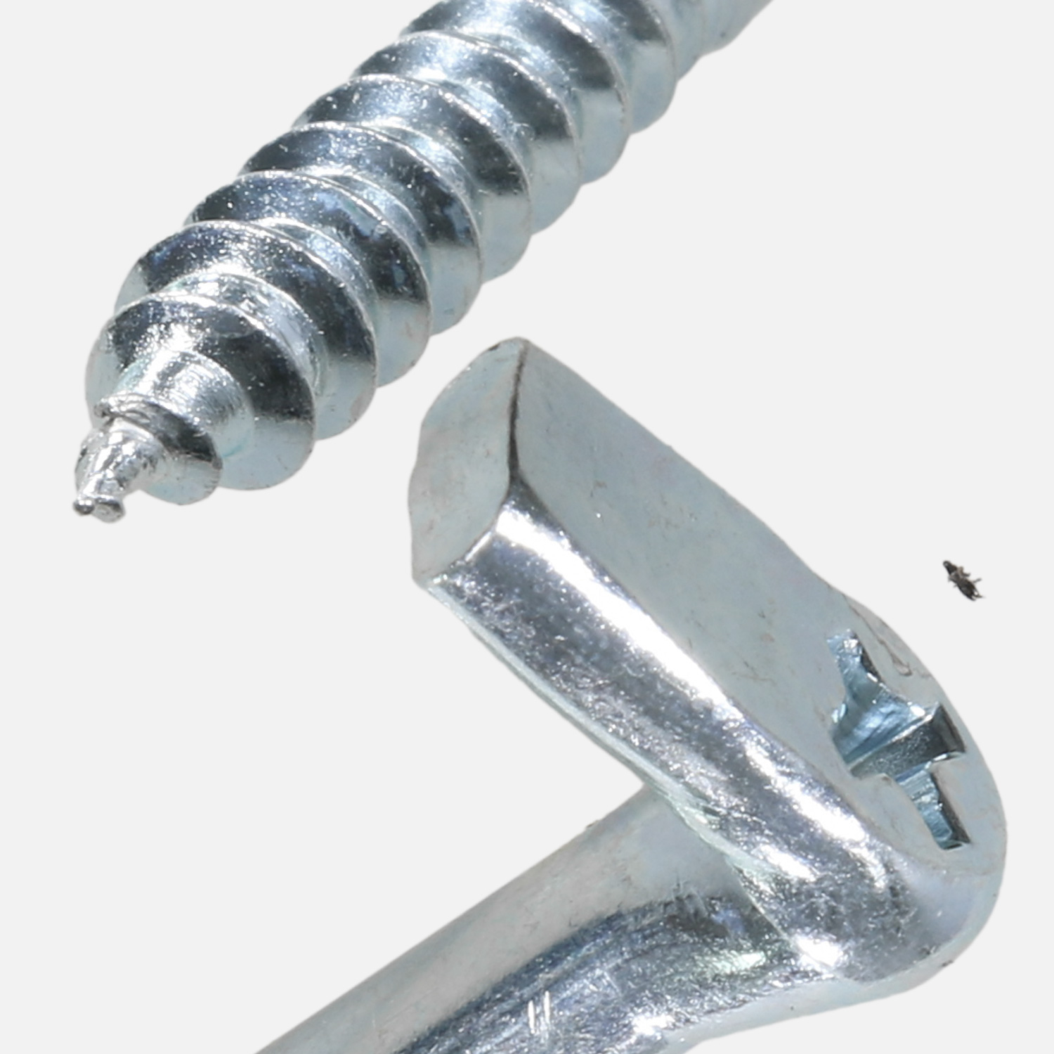 150 Winkelschraubhaken 5,2x40, L-Form, galv. Verzinkt, Antrieb PH2