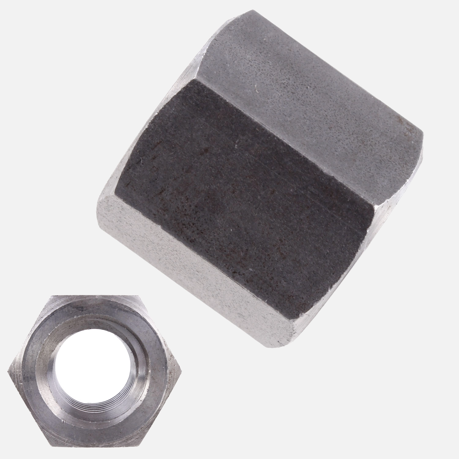 1 Sechskantmutter TR16 - Trapezgewinde - hohe Form - SW27 - Stahl