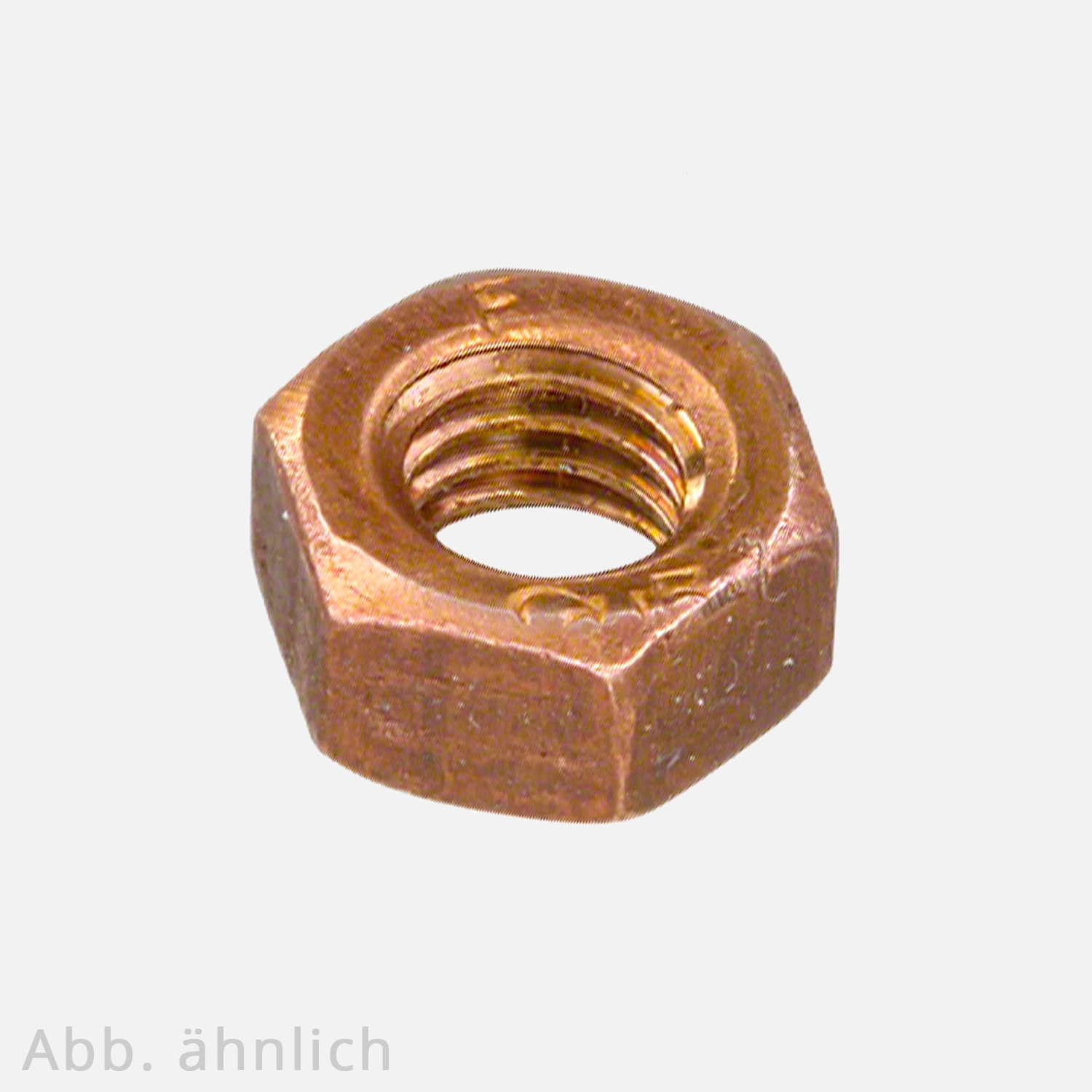 100 Sechskantmuttern M8 - SW13 - Kupfer CuNiSi - DIN 934