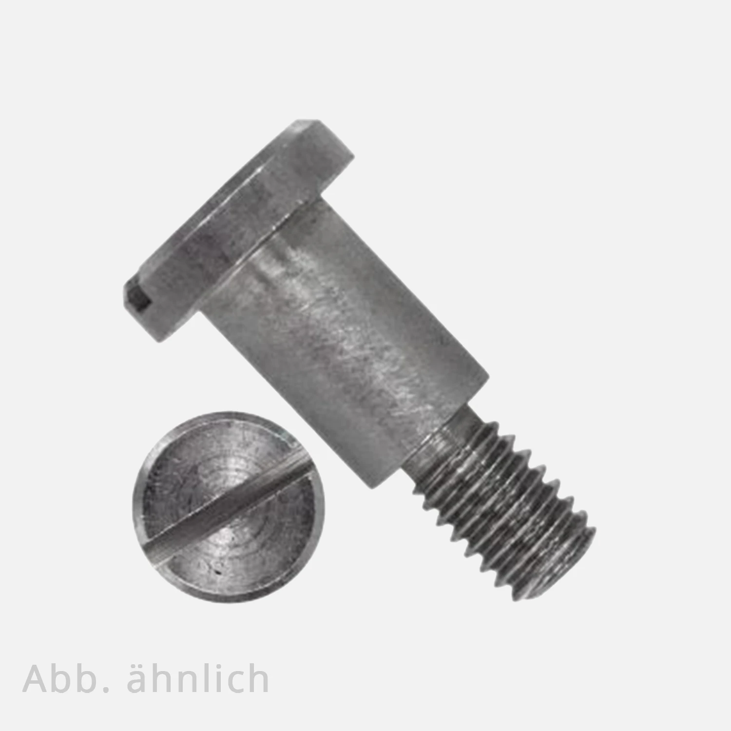 Flachkopfschraube | DIN 923 | Schlitz + Ansatz | Edelstahl A1