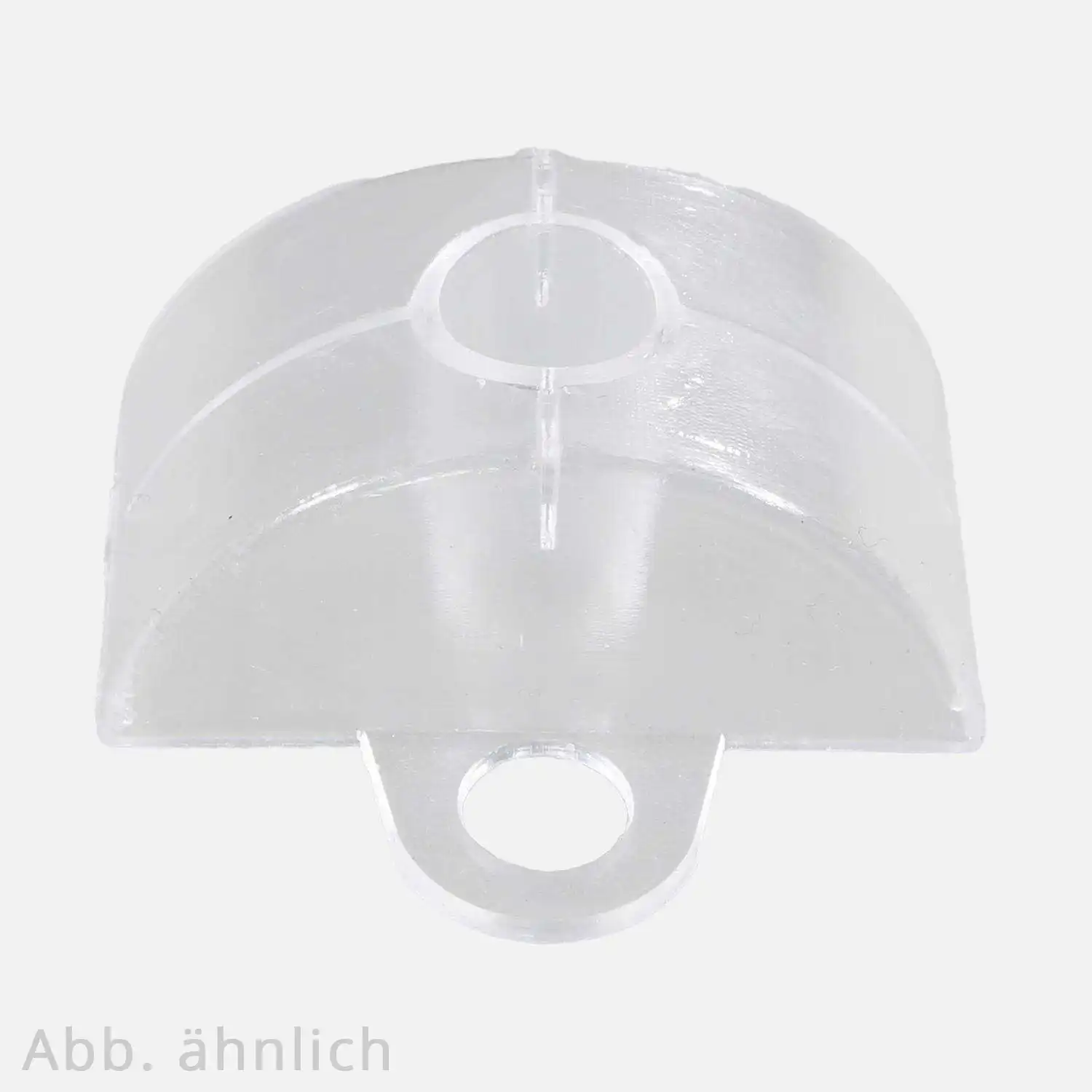 100 Abstandshalter für Lichtplatten, 76/18 Sinusprofil/Welle, Kunststoff klar