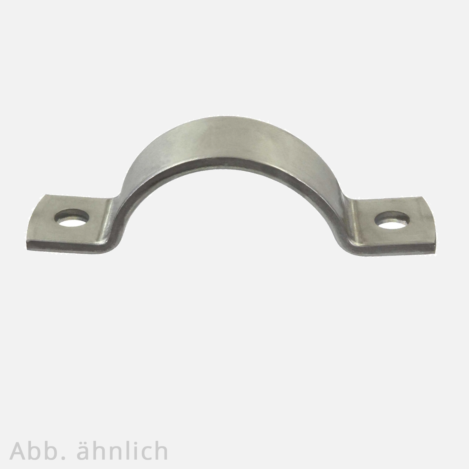 1 Rohrschelle 49 mm Ø - für 40 mm Rohrnennweite - DIN 3567 - Edelstahl A5