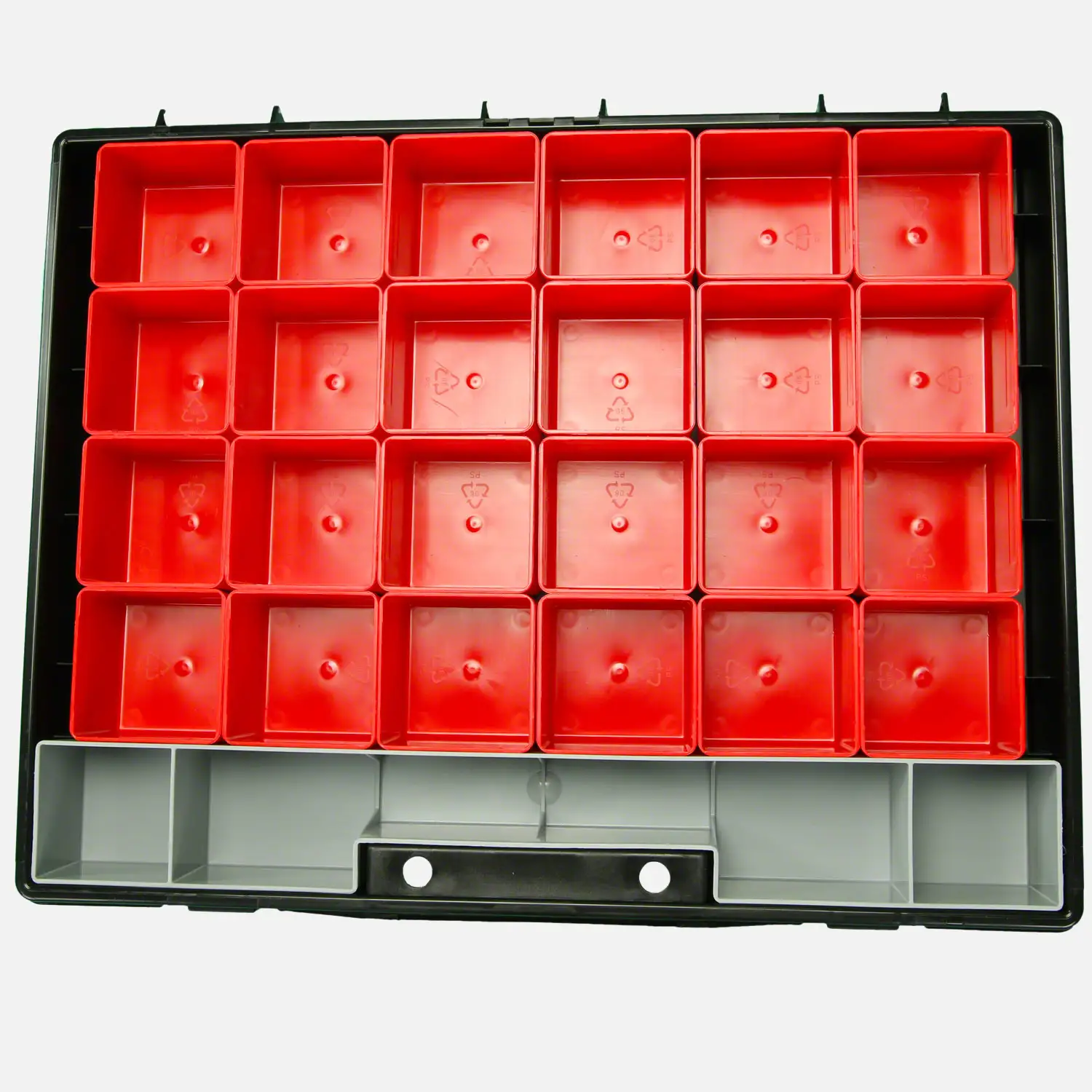 1 Allit Sortimentskasten - EuroPlus Flex 37-27 - 25 Einsatzboxen - 370x295x55 mm