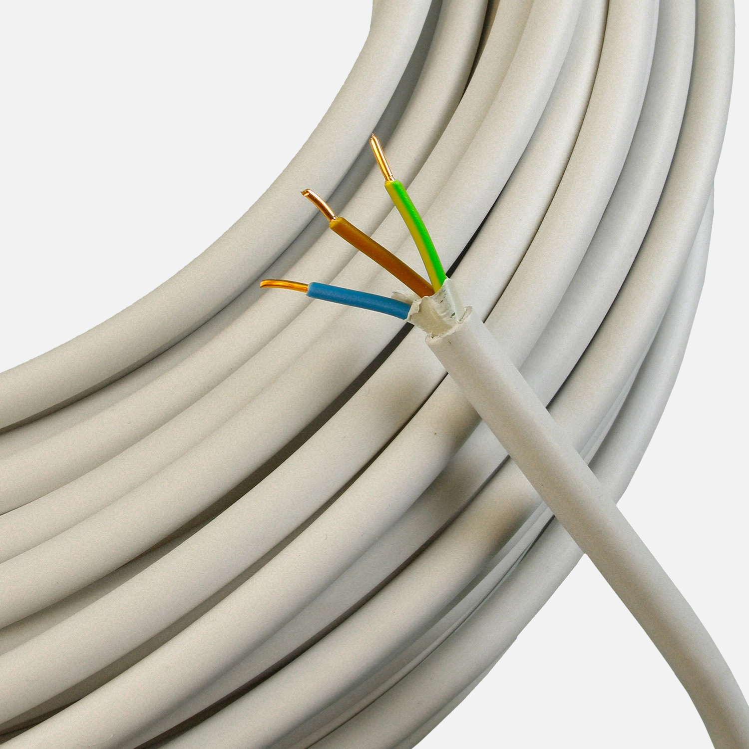 50 m NYM J Elektroleitung, Mantelleitung, Kabel, 3x1,5 mm 