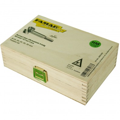 5 tlg FAMAG Bormax-Hartmetall Forstnerbohrersatz, 15,20,25,30,35 mm