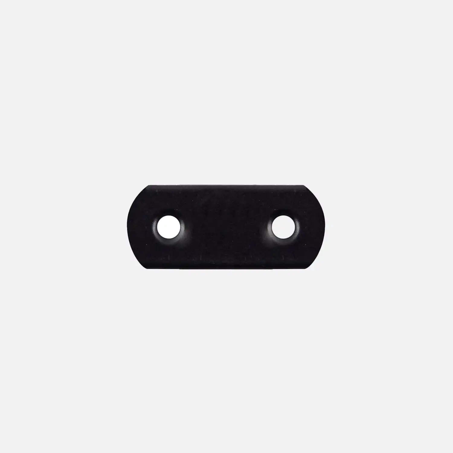 1 Alberts Flachverbinder - abger.Enden - schwarz - kunststoffbeschichtet - 16 x 37 x 1,5 mm