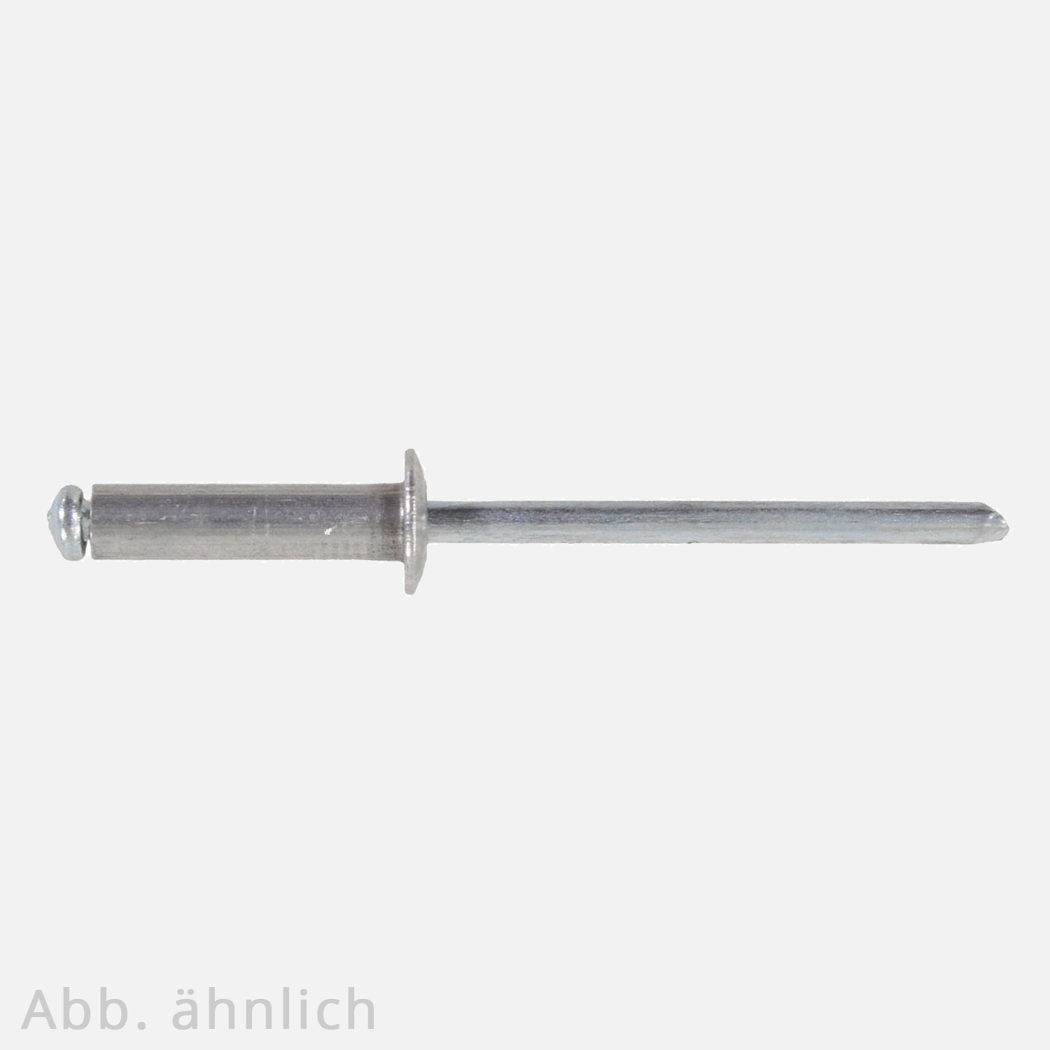 500 Blindnieten Aluminium / Stahl - 3x8 mm - Flachkopf - DIN 7337