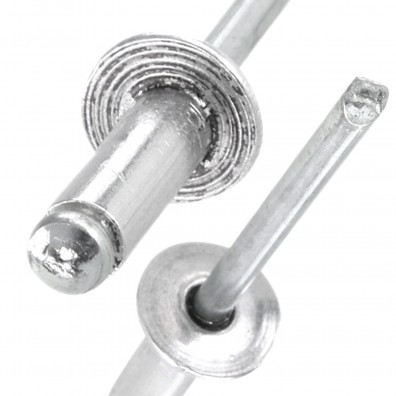 250 Gesipa Blindnieten 5x20 mm - Aluminium / verzinkter Dorn - 14 mm Flachkopf