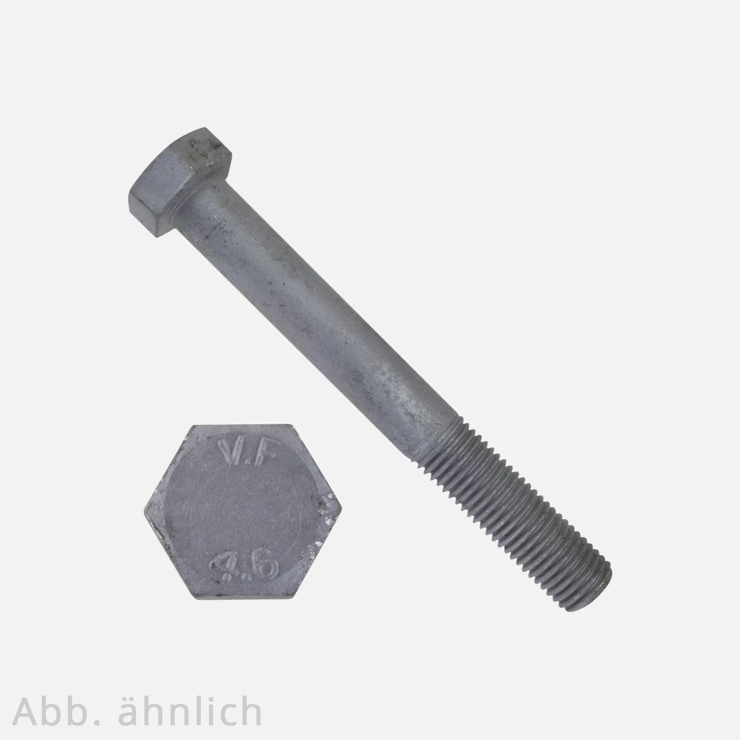 Sechskantschraube | DIN 601 | mit Mutter | feuerverzinkt