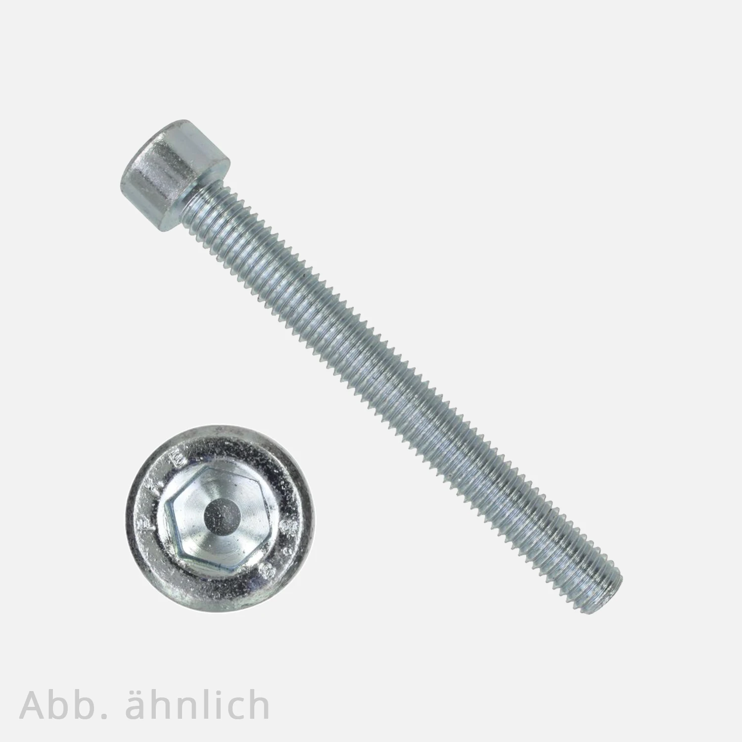 200 Zylinderschrauben M6x75 - DIN 912 - SW5 - Vollgewinde - 8.8 verzinkt