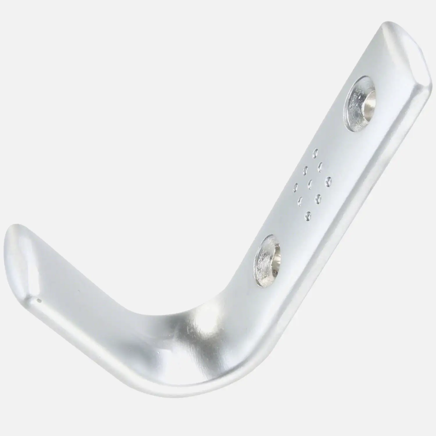 1 HSI Mantelhaken einfach Zamak matt verchromt 65mm