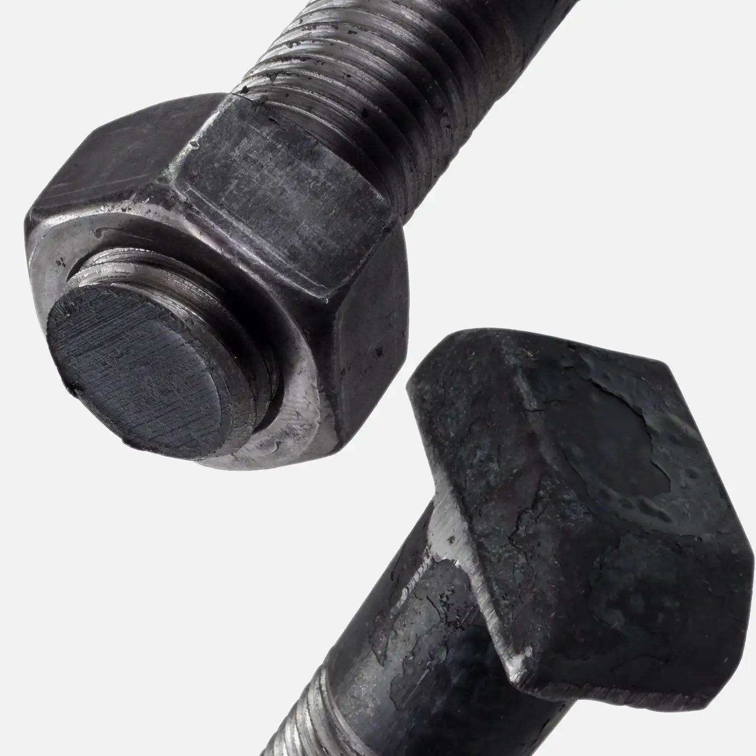 25 Hammerschrauben, Hammerkopfschrauben 8x30 mm - DIN 261 - mit 4.6 Mutter - blank