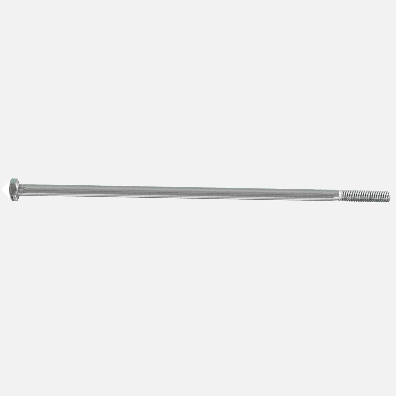 1 Sechskantschraube DIN 931 - M12x380mm - Edelstahl A2