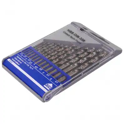 13 tlg. KEIL Edelstahlbohrer-Set DIN 338 - 1,5 - 6,5 mm Ø
