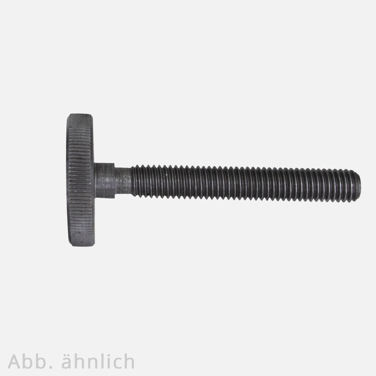 10 Rändelschrauben M8x40 mm - DIN 653 - niedrige Form - blank