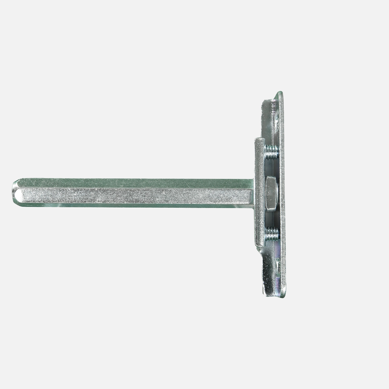 2 Tablarträger, Regalbodenträger; Stahl regulierbar,98 mm lang, galv.verzinkt