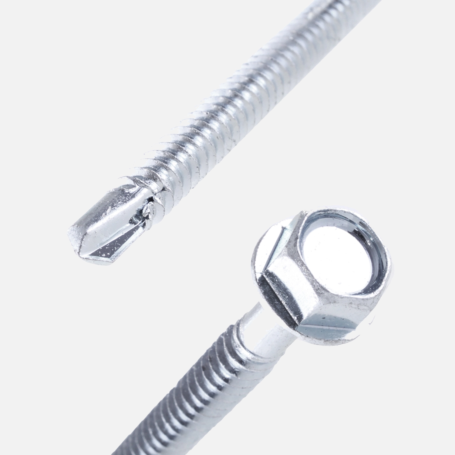 1000 Bohrschrauben Form K DIN 7504 mit Sechskant verzinkt 4,2x16