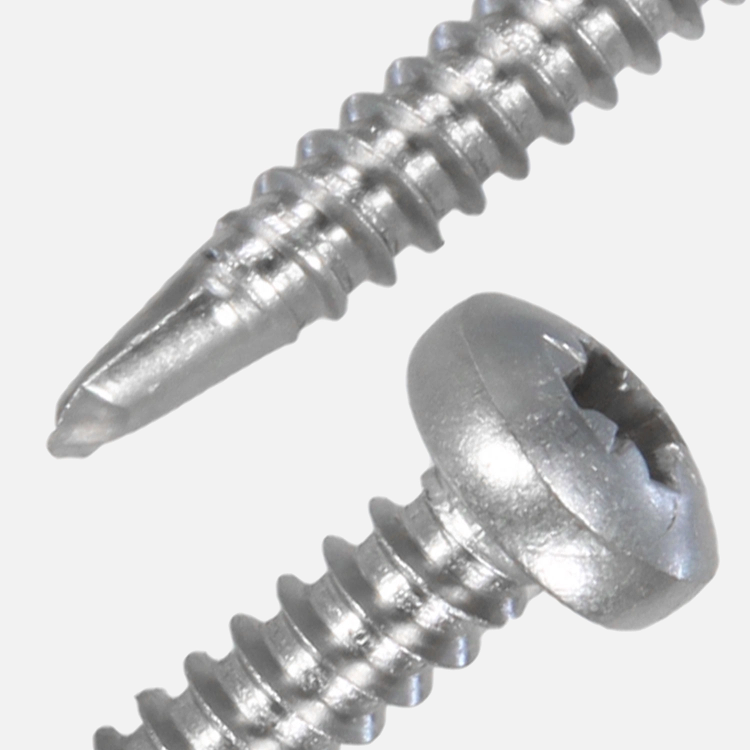 1000 Bohrschrauben Form M DIN 7504 Edelstahl A2 Pozidriv Linsenkopf 4,8x38