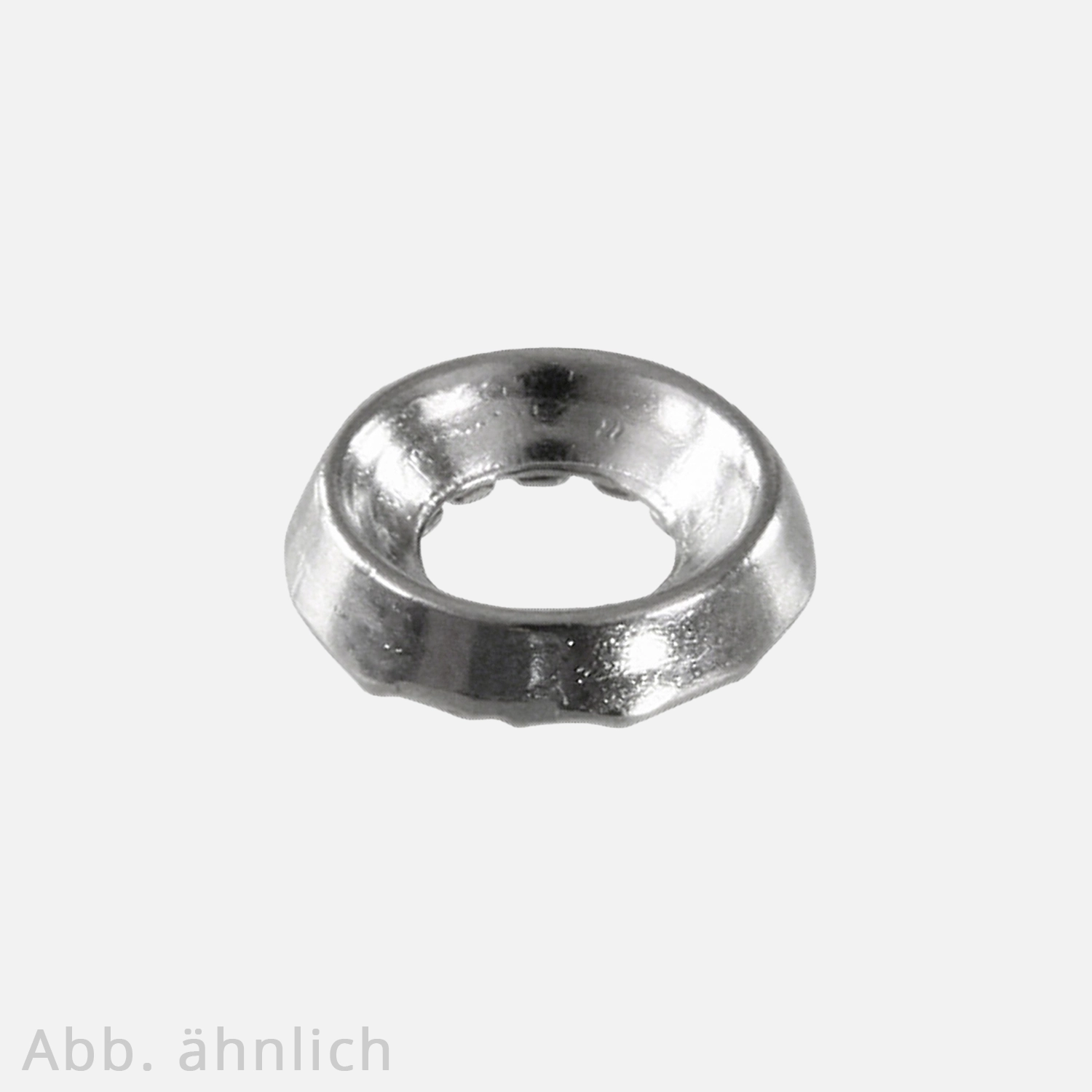 100 Rosettenscheiben 7mm - für Senkköpfe bis 12mm, geschlossen, Messing