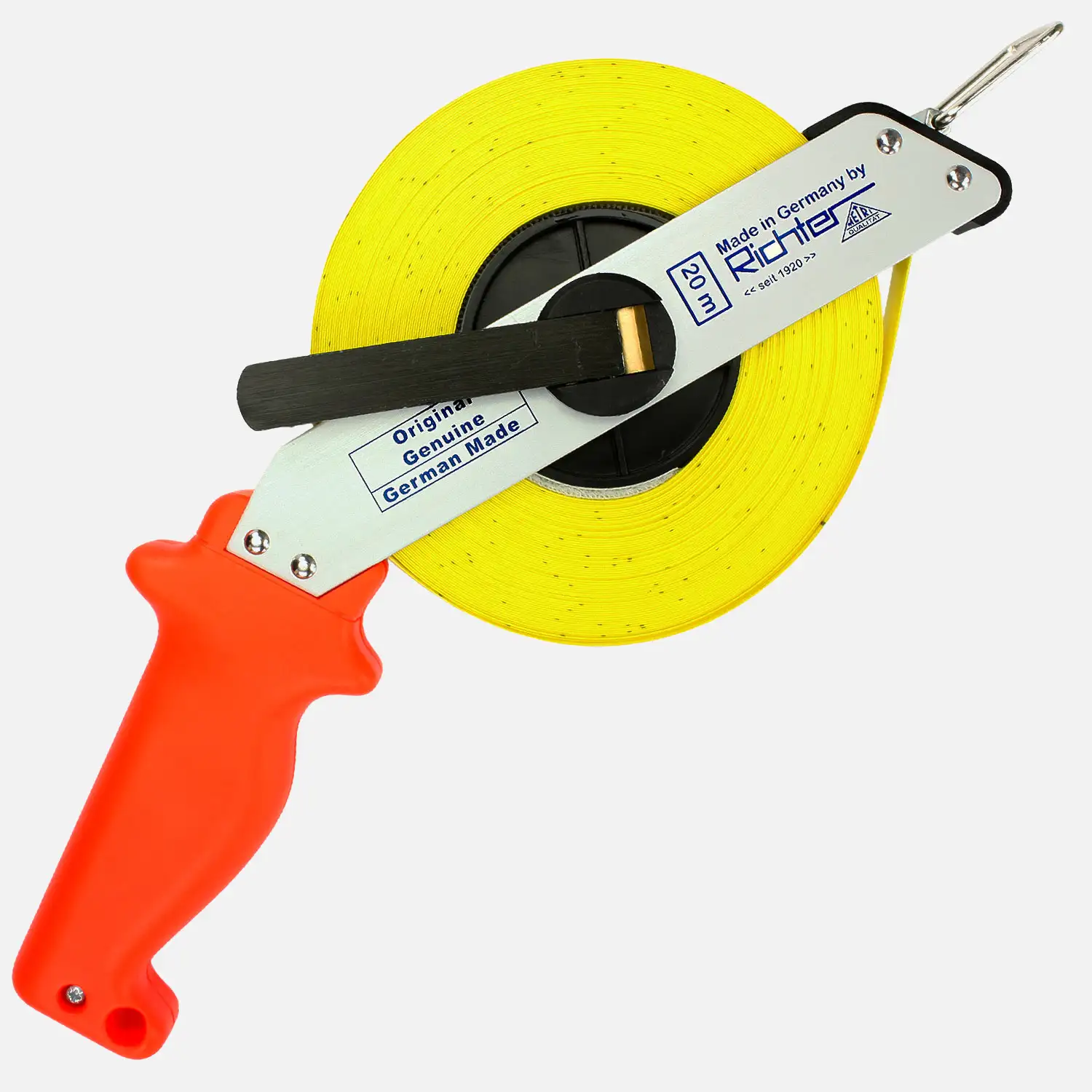 1 Richter Glasfaserbandmaß im Leichtmetallrahmen 20m