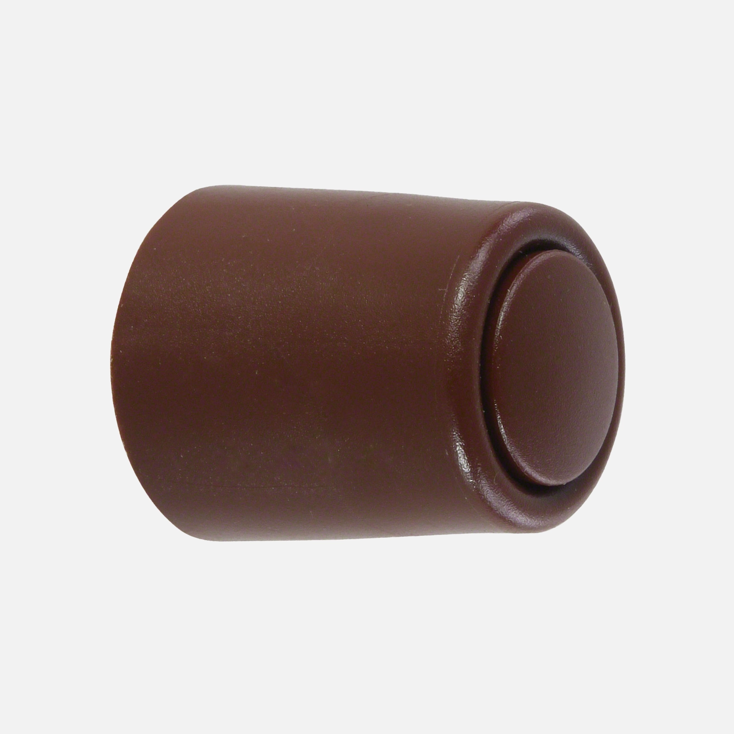 2 HSI Türstopper - festinstalliert - Kunststoff - braun - 27x30mm