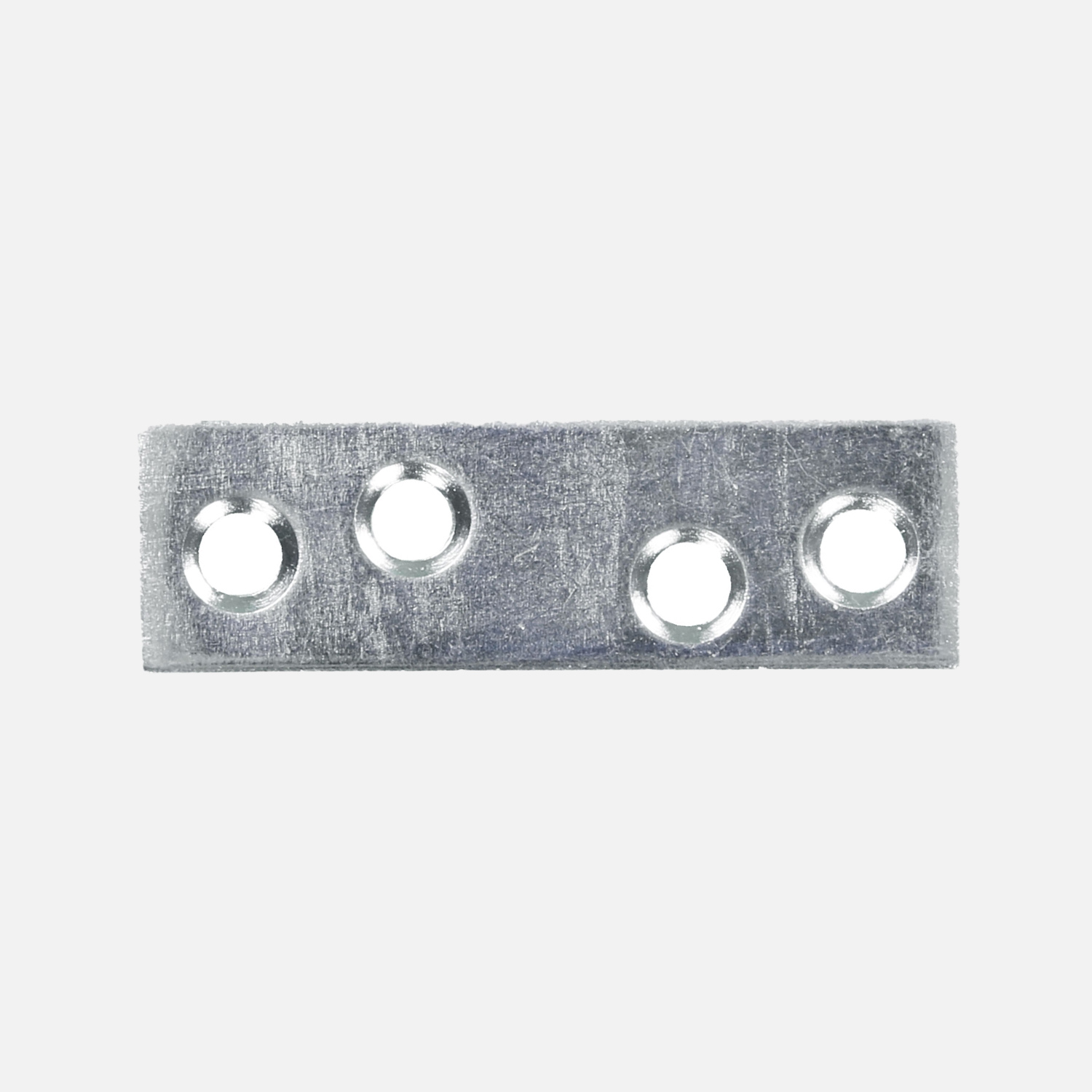 100 Flachverbinder, blau verzinkt - 50x15x2 mm