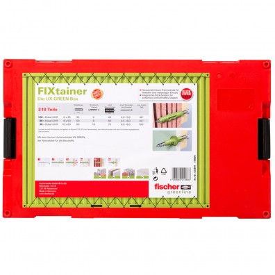 241 tlg. FISCHER FIXtainer - Hält-Alles-Box - Universal- und Gipskartondübel