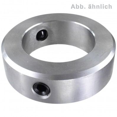 1 Stellring 90 mm - DIN 703 - schwere Reihe - Gewindestift nach DIN 914 - blank