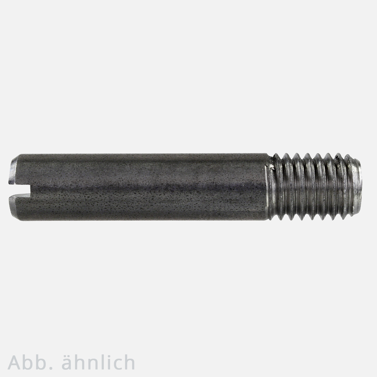 50 Gewindestifte M12x35 mm - DIN 427 - mit Schlitz und Kegelkuppe - blank