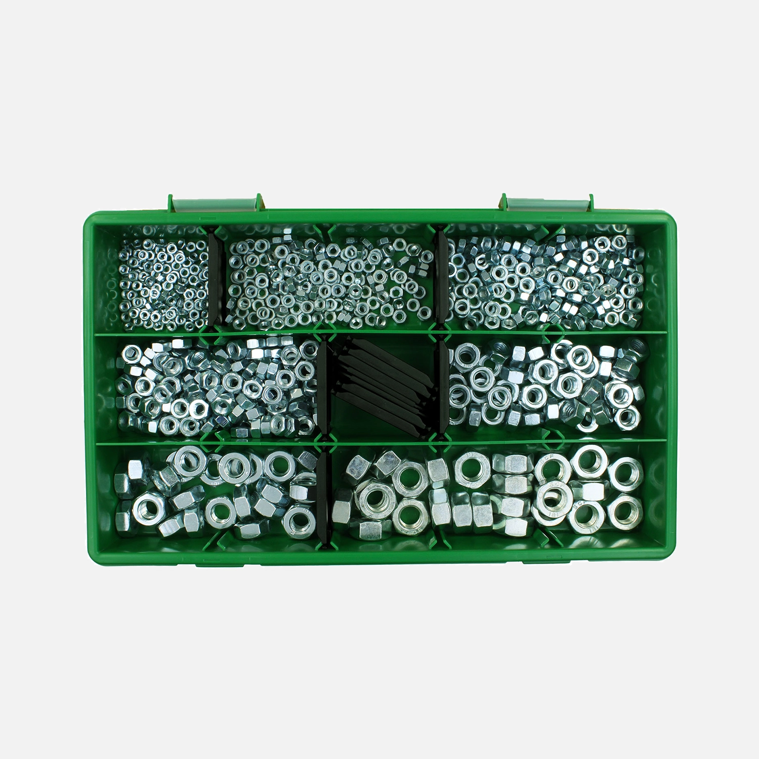 650 tlg. Muttern Sortiment - DIN 934 - galvanisch verzinkt