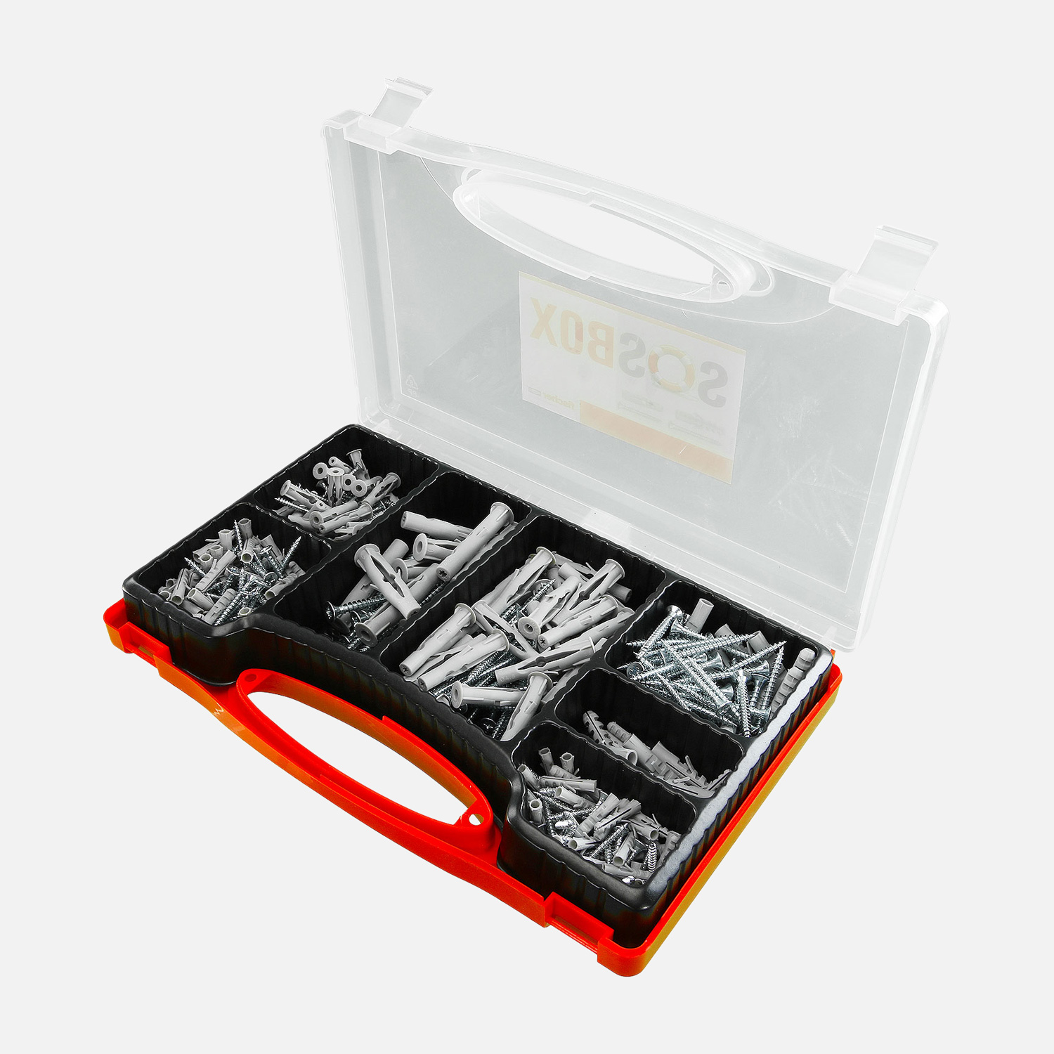 360 tlg. FISCHER Sortimentsbox mit S Spreizdübel und FU Universaldübel 5 - 10mm, inkl. Schrauben