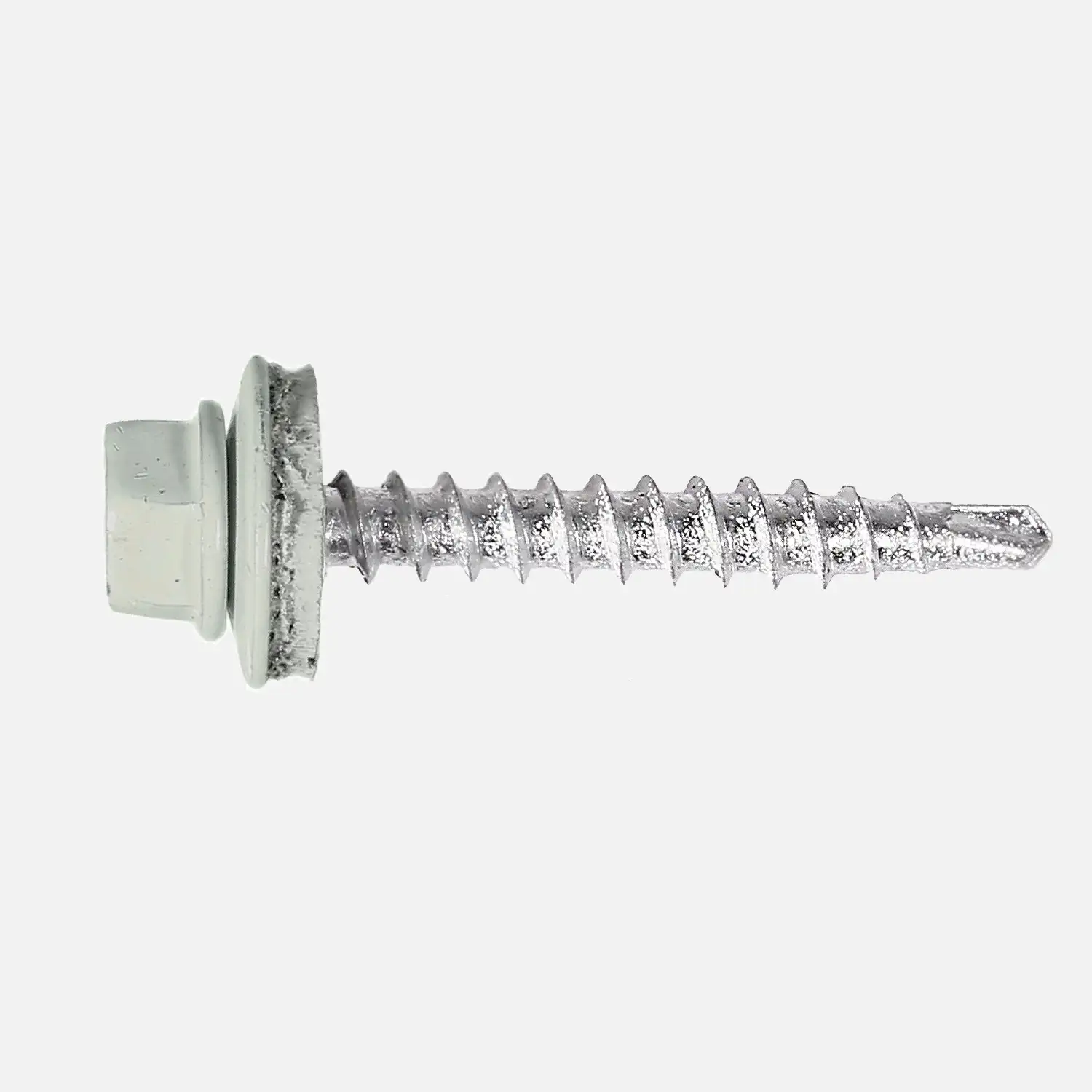 Trapezblech Bohrschraube | Dichtscheibe | gehärtet | galvanisch verzinkt | Farm S | 6-kant | Bohrleist.-0,2-2 mm