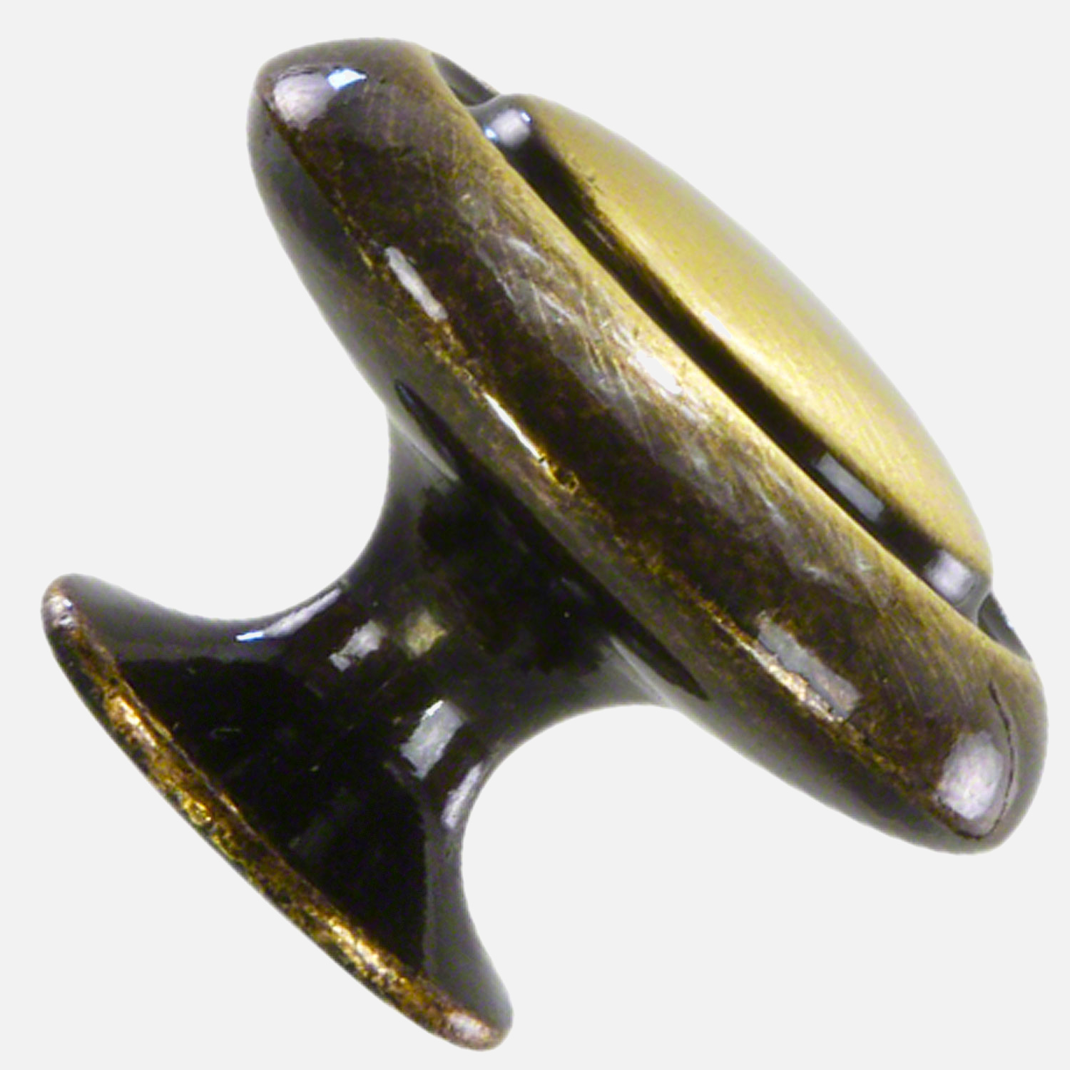 1 HSI Möbelknopf - Pilz Zamak Bronze patiniert 30mm