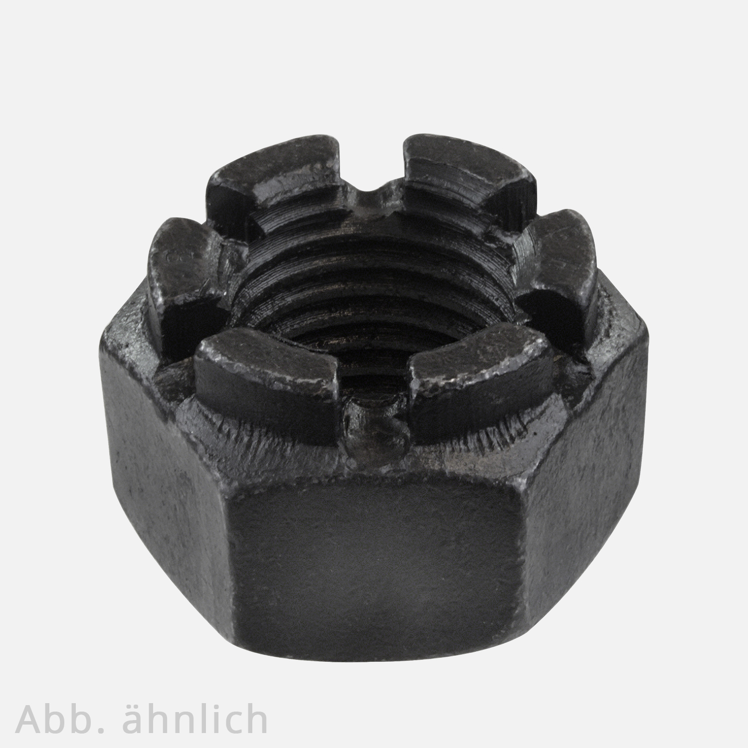 Kronenmutter Rund 10 Kronenmuttern M30 - DIN 935-1 - Festigkeitsklasse 8 - blank | M30 ...