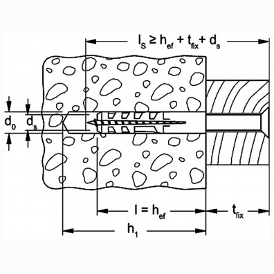 4 FISCHER System-Lasthaken-Sets 160mm, inkl. Dübeln und Schrauben