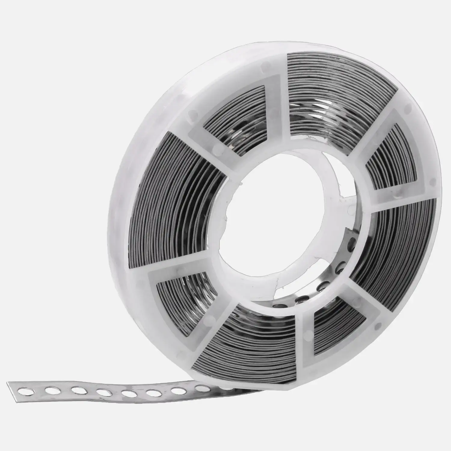 10 m Alberts Edelstahl Lochband - 17mm Bandbreite