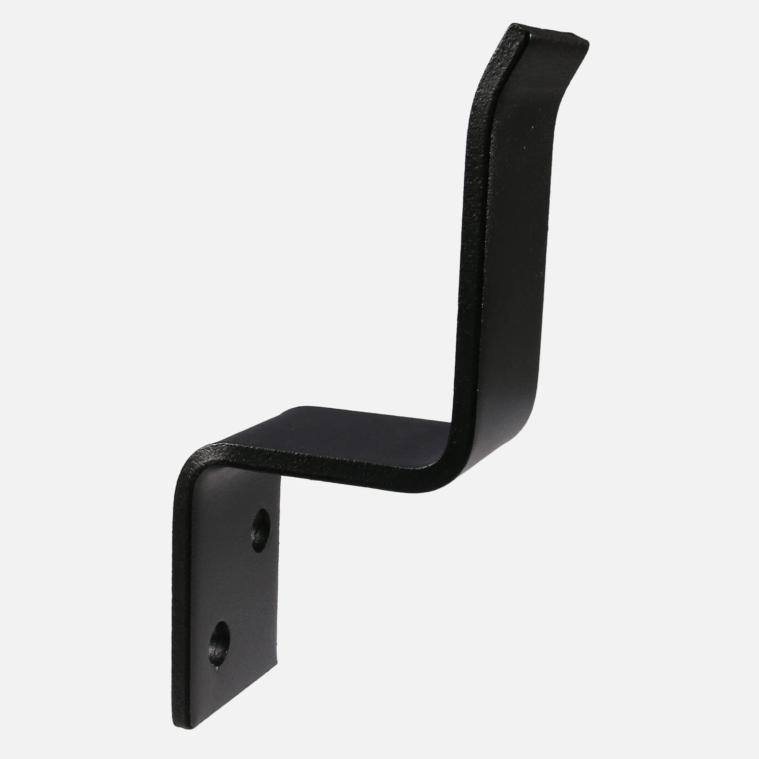 1 Türbalkenhaken offen in Schwarz um Tore mit einem Balken zu verschließen 55×75 mm