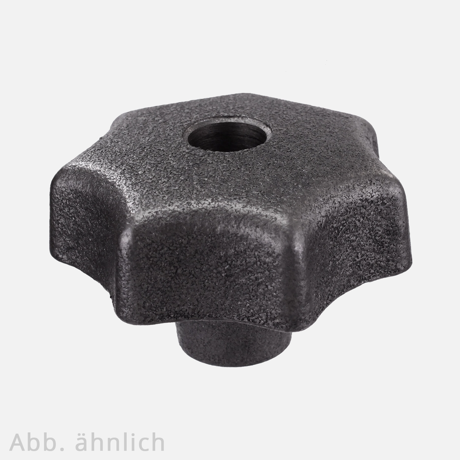 10 Sterngriffe Grauguß DIN 6336 mit Gewindedurchloch D63 M10