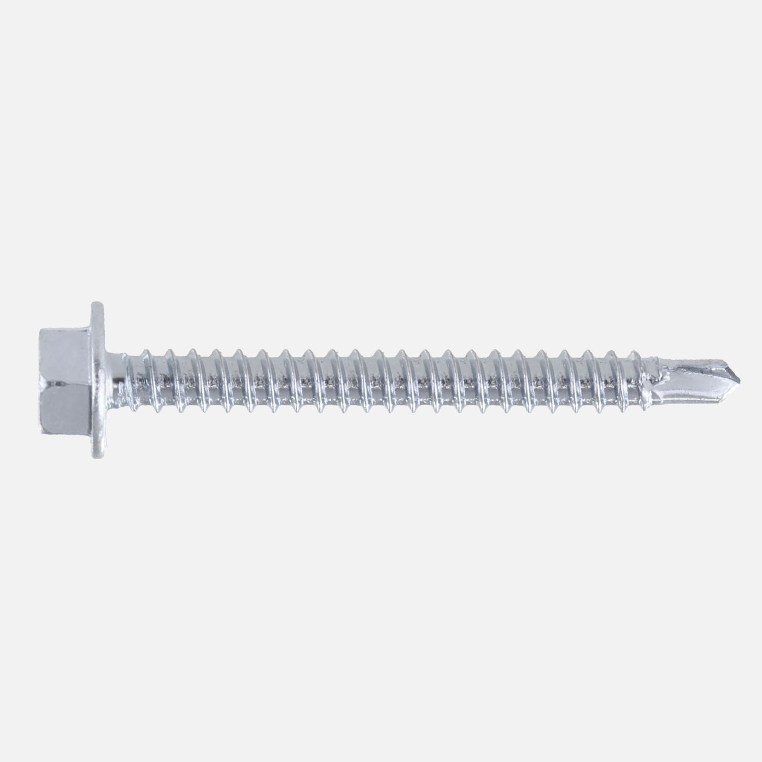 1 Bohrschraube Form K DIN 7504 mit Sechskant verzinkt 6,3x60