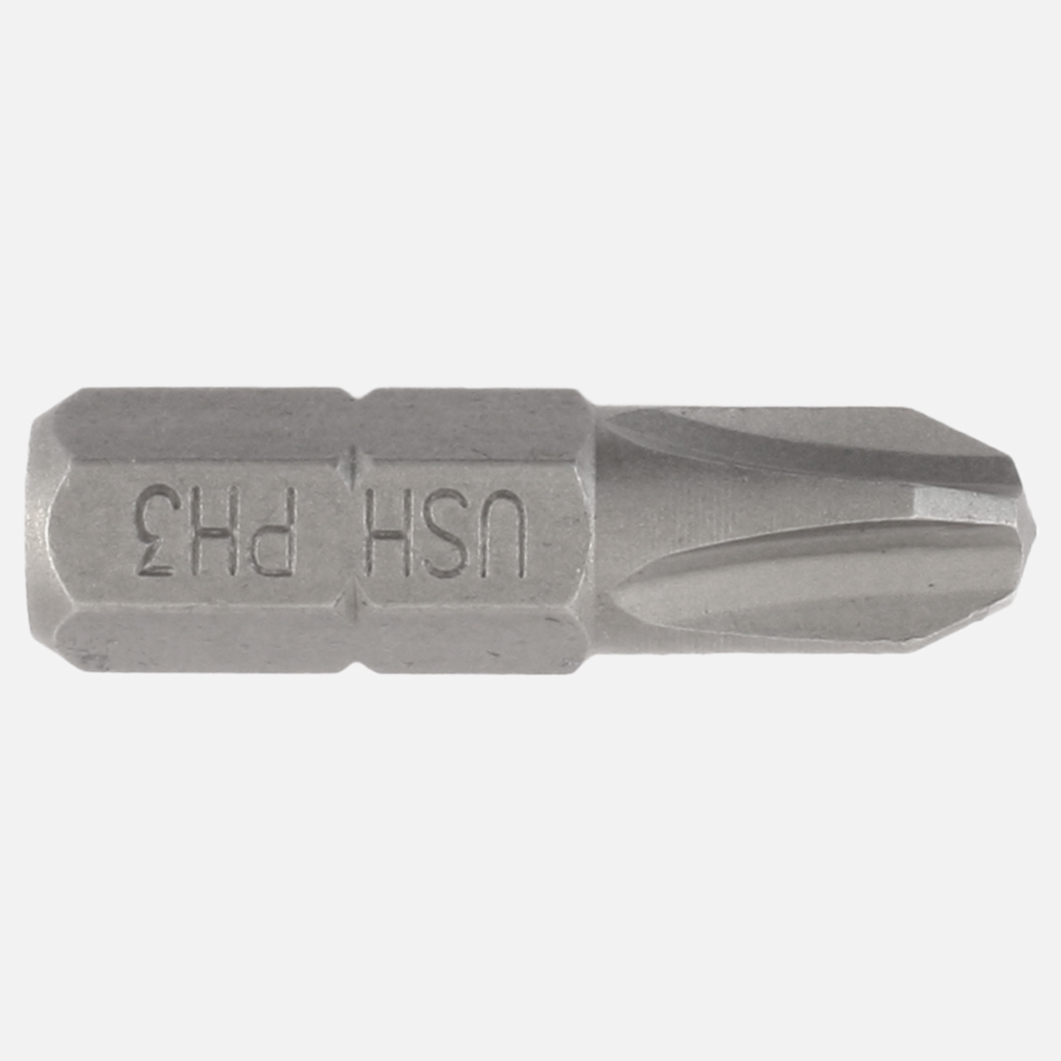 100 Phillips Bits - PH3 - 1/4 Zoll C 6,3 Hausmarke, Länge 25 mm
