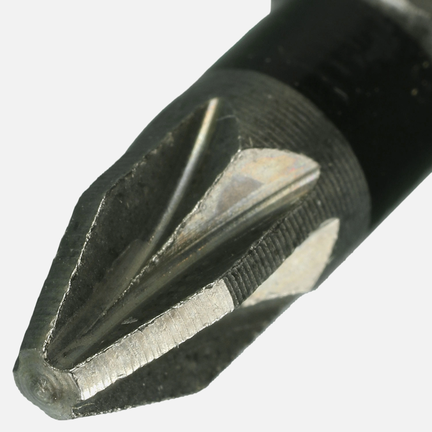 10 Pozidriv Bits PZ1, Torsion, 1/4 Zoll Aufnahme C6,3, Länge 25 mm, Farbring schwarz