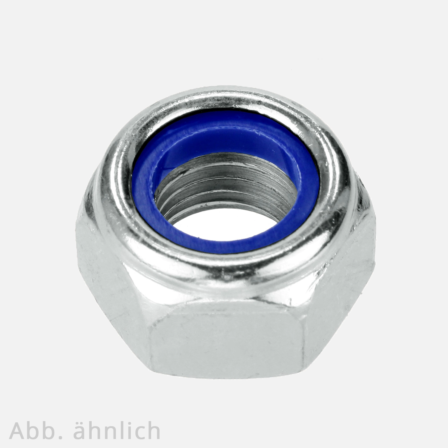 Sicherungmutter | DIN 985 | niedrige Form | Feingewinde 1mm | Festigkeitsklasse 8 | galvanisch verzinkt