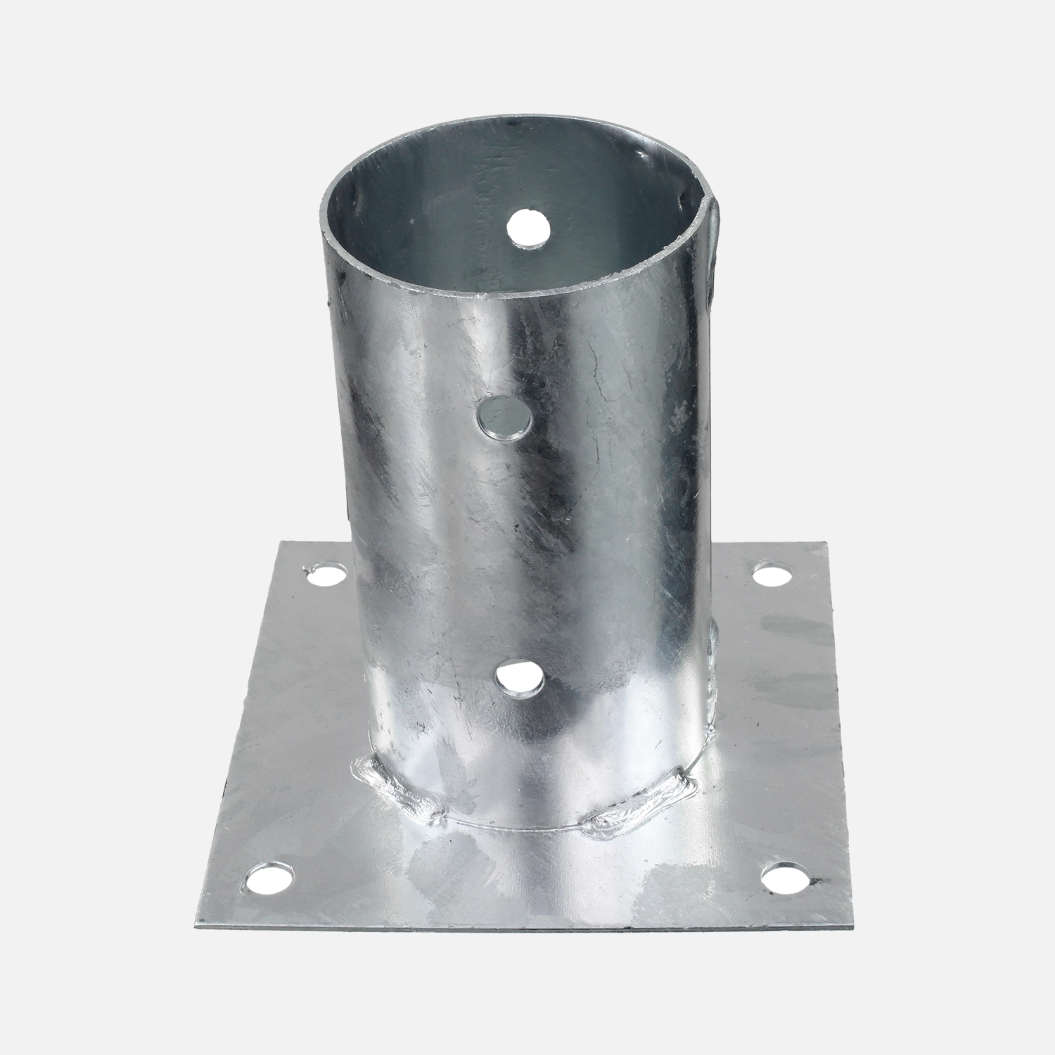 Alberts Aufschraubhülse | rund -Rundholzpfosten | feuerverzinkt