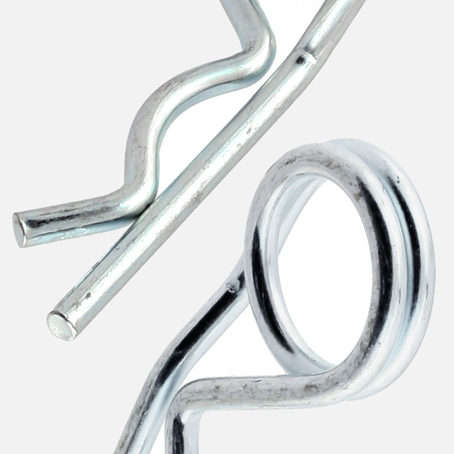 25 Federstecker DIN 11024 galvanisch verzinkt Drahtstärke 7