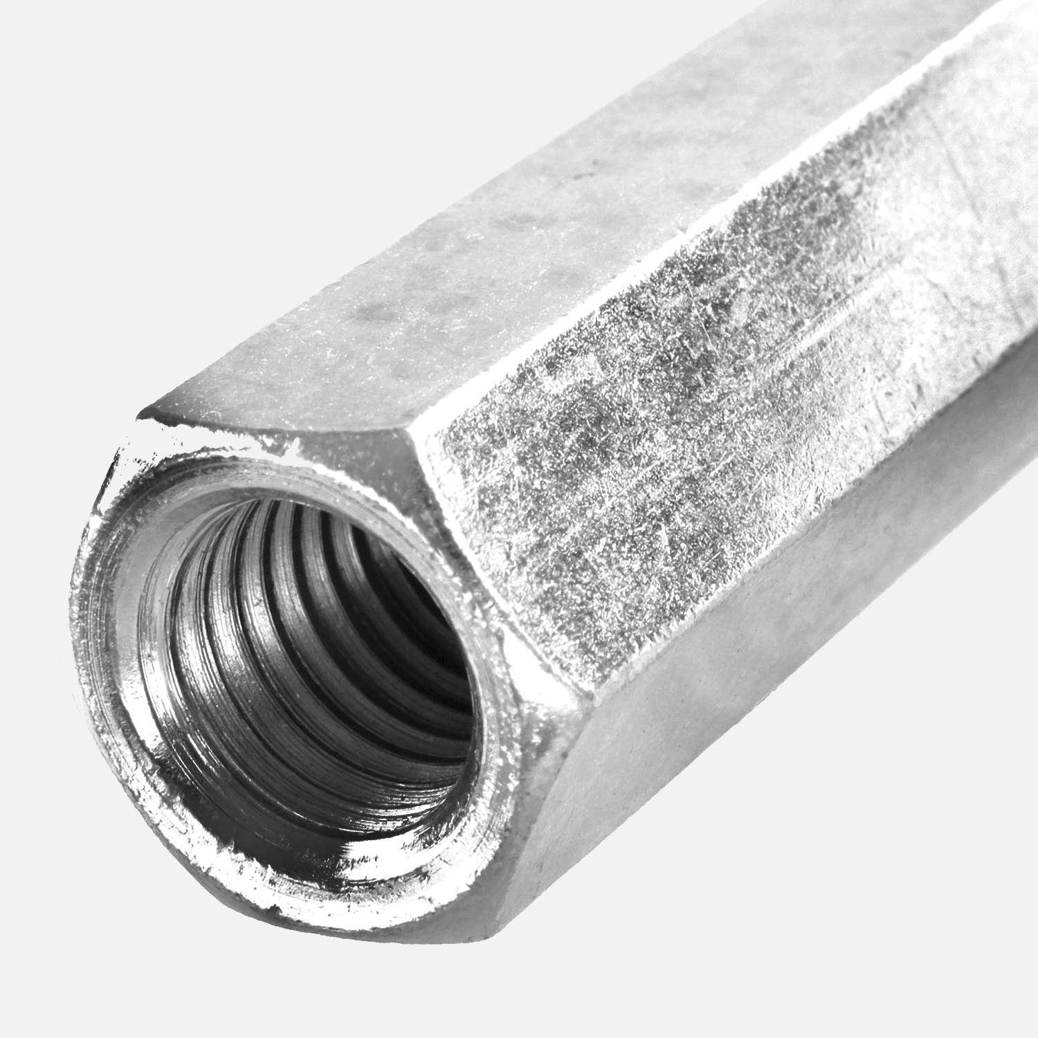 50 Verbindungsmuttern / Distanzmuttern Sechskant ver. 12x40 mm