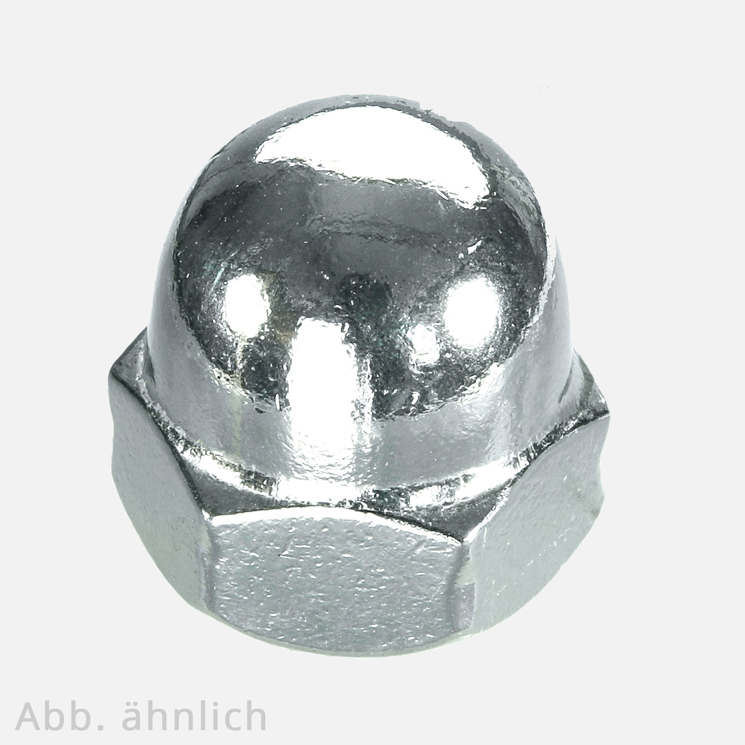 200 Sechskant-Hutmuttern DIN 1587 Edelstahl A4 für M8 | M8 | 200 Stück ...