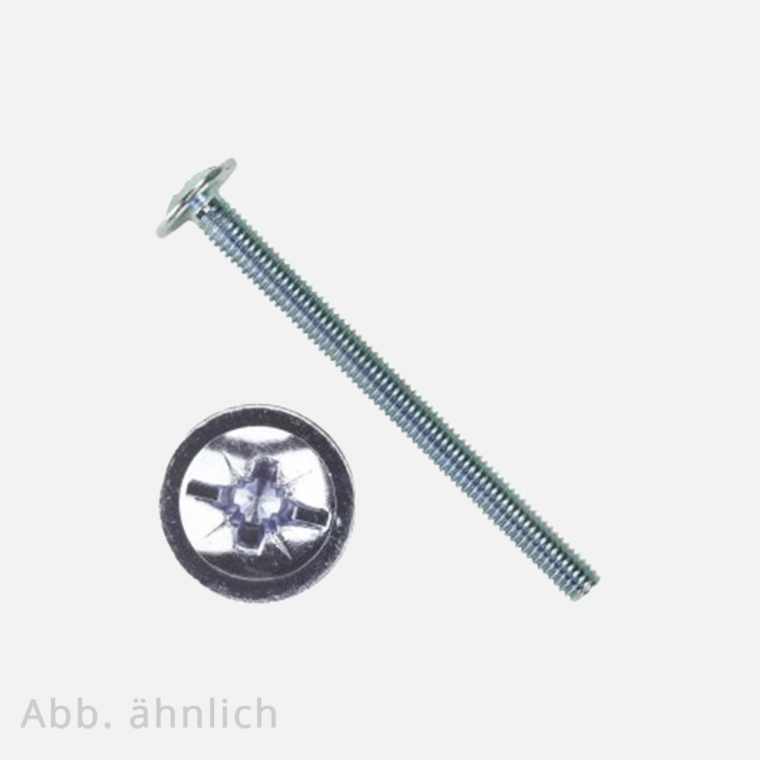 Möbelgriffschraube | Kombi-KreuzSchlitz | PZ | galvanisch verzinkt | blau