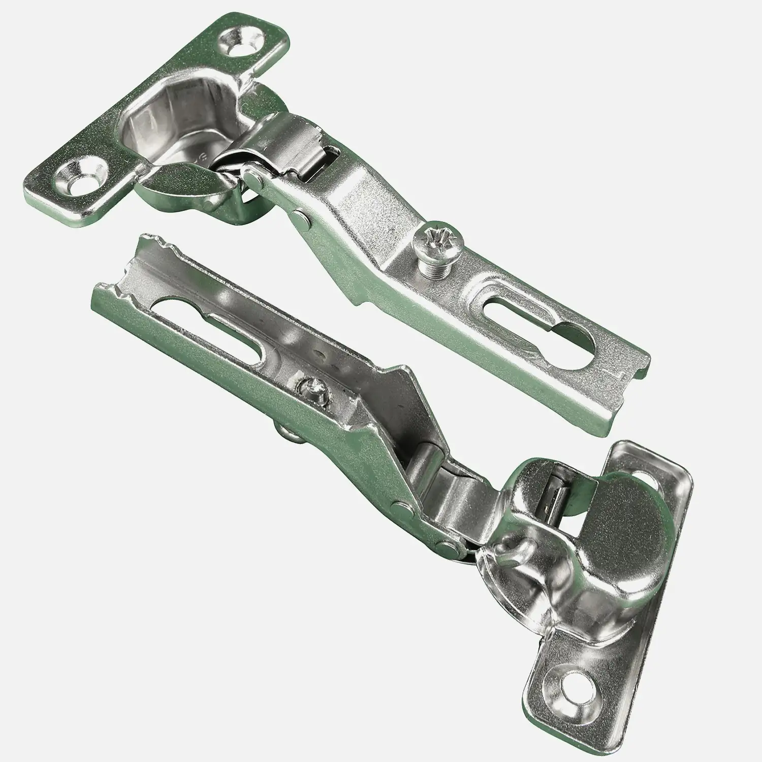 1 HSI Topfband - Mini mit Feder - für Außentür - vernickelt - 26mm