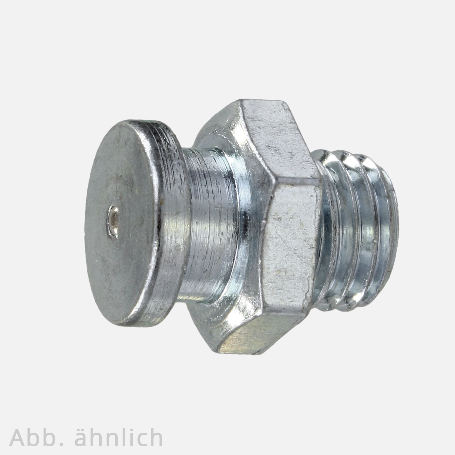 25 Flachschmiernippel M16x1,5 mm - mit SW22 Antrieb - DIN 3404 - verzinkt