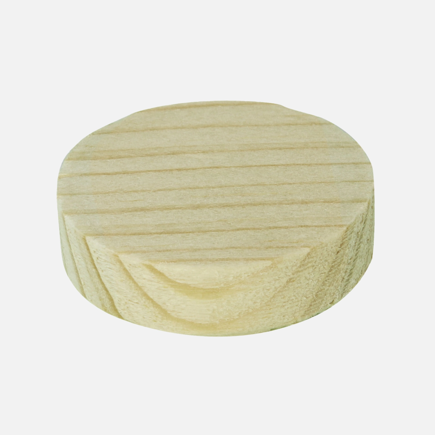 1 kg Fichte- Querholzplättchen/Konusplättchen, Durchm. 35 mm, Dicke 10 mm, ca. 120 Stück